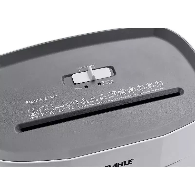 Destructora de documentos Dahle PS 140 Corte en cruz 65 dB Negro Gris