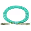 BlueOptics 050502K512000010M Cable patch de fibra óptica LC-LC multimodo OM3 dúplex, LC-UPC, 10 m, beige