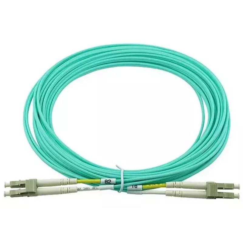 BlueOptics 050502K512000010M Cable patch de fibra óptica LC-LC multimodo OM3 dúplex, LC-UPC, 10 m, beige