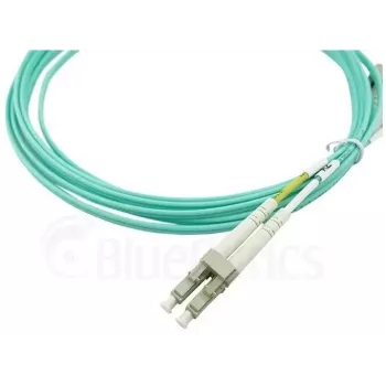 BlueOptics 050502K512000010M Cable patch de fibra óptica LC-LC multimodo OM3 dúplex, LC-UPC, 10 m, beige