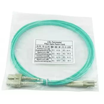 BlueOptics SFP3132EU1MK cable de fibra óptica InfiniBand 1 m LC SC aqua