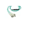 BlueOptics CBL-MPO12-4LC-OM3-7M-BO Cable patch de fibra óptica breakout MPO-4xLC OM3, MPO/UPC, 4x LC/UPC dúplex, 7,5 m