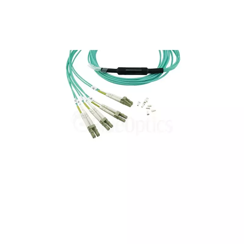 BlueOptics CBL-MPO12-4LC-OM3-7M-BO Cable patch de fibra óptica breakout MPO-4xLC OM3, MPO/UPC, 4x LC/UPC dúplex, 7,5 m