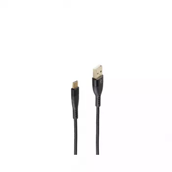 Cable USB ShiverPeaks BS20-71025 1 m USB 2.0 USB A USB C negro