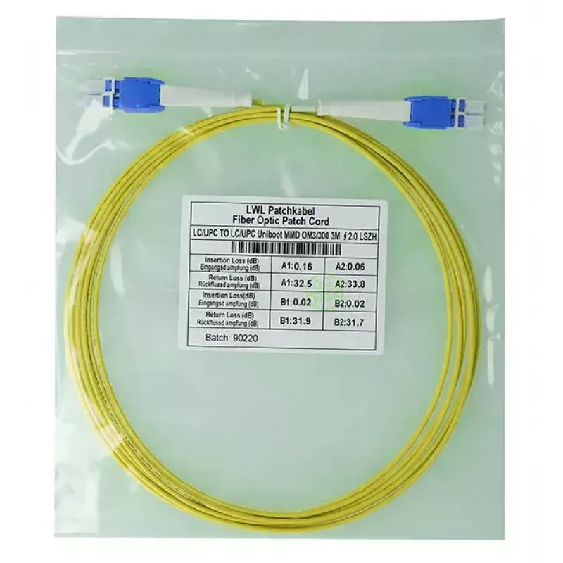 Cable de fibra óptica InfiniBand BlueOptics SFP8181BU1MK 1 m LC amarillo
