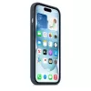 Funda de silicona para Apple iPhone 15 MagSafe Storm Blue