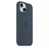 Funda de silicona para Apple iPhone 15 MagSafe Storm Blue