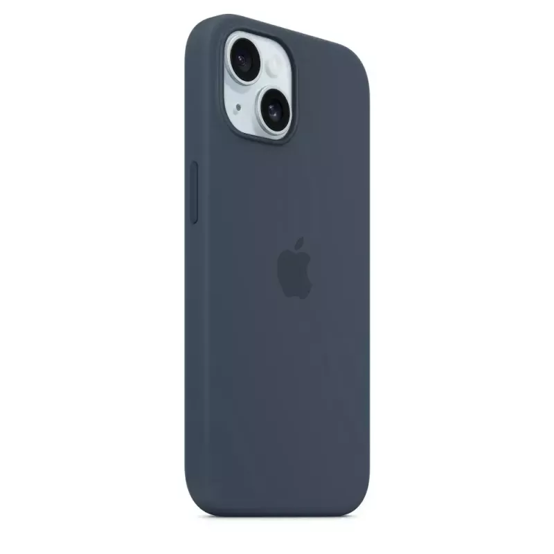 Funda de silicona para Apple iPhone 15 MagSafe Storm Blue