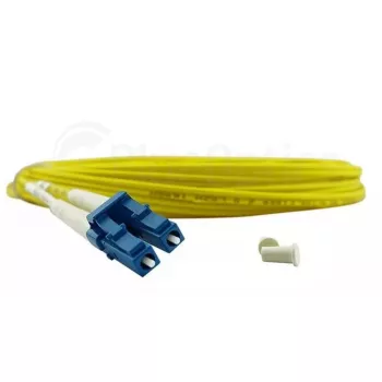 BlueOptics 040402G512000001M Cable patch de fibra óptica LC-LC monomodo dúplex, LC-UPC, 1 m, beige
