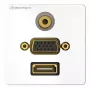 Toma de conexión HDMI VGA 3,5 mm Kindermann 7456000586
