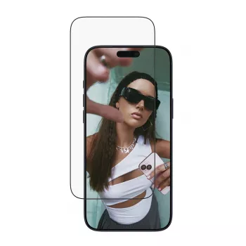 Protector de pantalla PanzerGlass SAFE. para iPhone 17 Pro Max – lámina PET ultra gran angular con marco negro, EasyAligner, resistente a arañazos y golpes