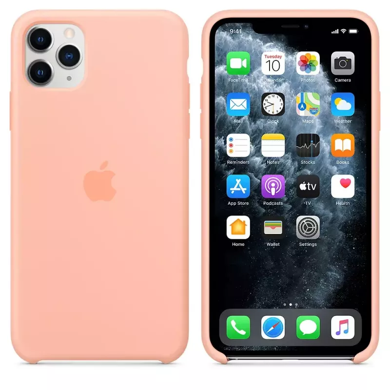 Funda de silicona Apple iPhone 11 Pro Max Grapefruit