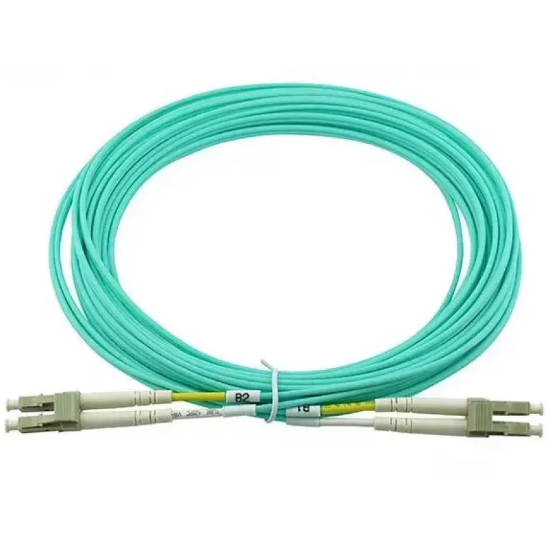 BlueOptics 050502K512000001M cable patch de fibra óptica LC-LC multimodo OM3 dúplex, LC-UPC, 1 m, beige