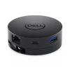 Adaptador móvil DELL DA300 con cable USB 3.2 Gen 2 (3.1 Gen 2) Type-C negro