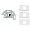 Caja de conexión RJ-45 Kindermann 7456000523 gris blanco