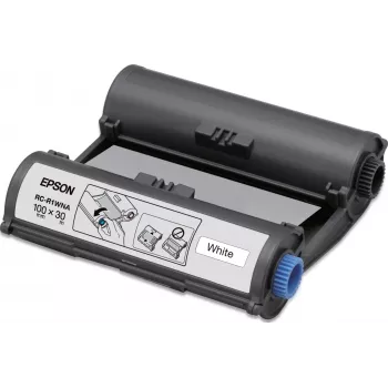 Cinta Epson RC-R1WNA 100 mm blanca para LabelWorks Pro100, 30 m