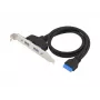 Conceptronic EMRICK11B adaptador de conector hembra de 19 pines a conector hembra dual USB-A USB 3.0