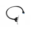 Conceptronic EMRICK11B adaptador de conector hembra de 19 pines a conector hembra dual USB-A USB 3.0