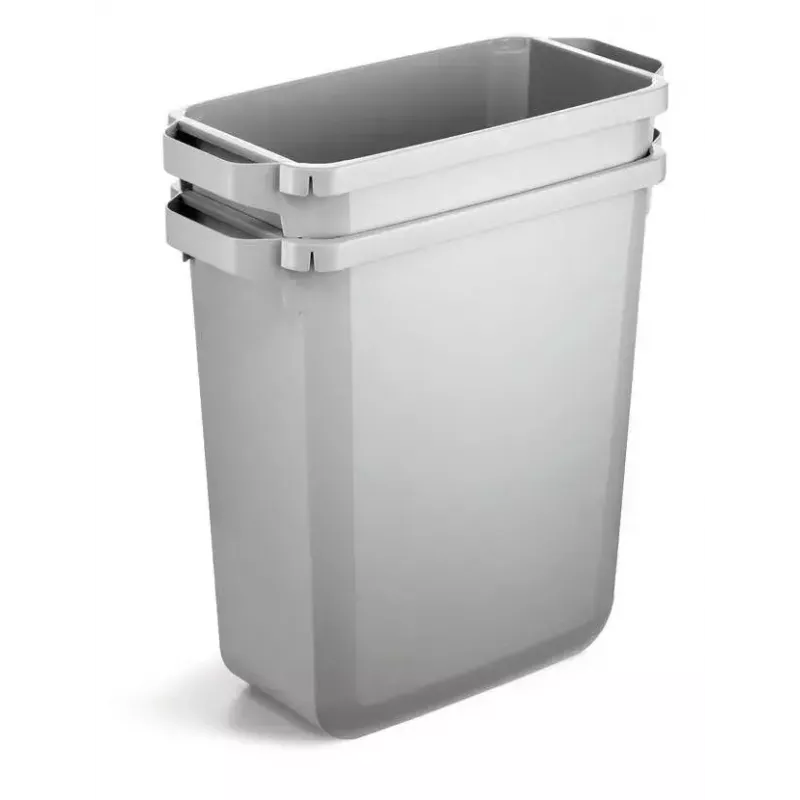 Papelera Durable 1800503050 rectangular plástico gris ancho 590 mm profundidad 282 mm alto 600 mm