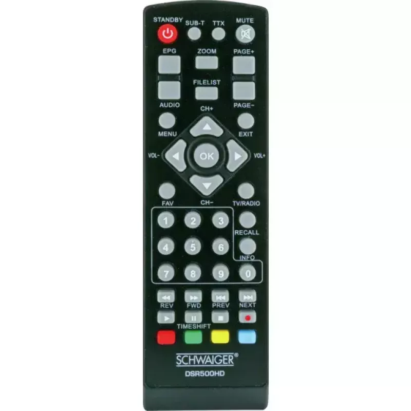 Receptor de televisión Schwaiger DSR500HD por cable Full HD Negro