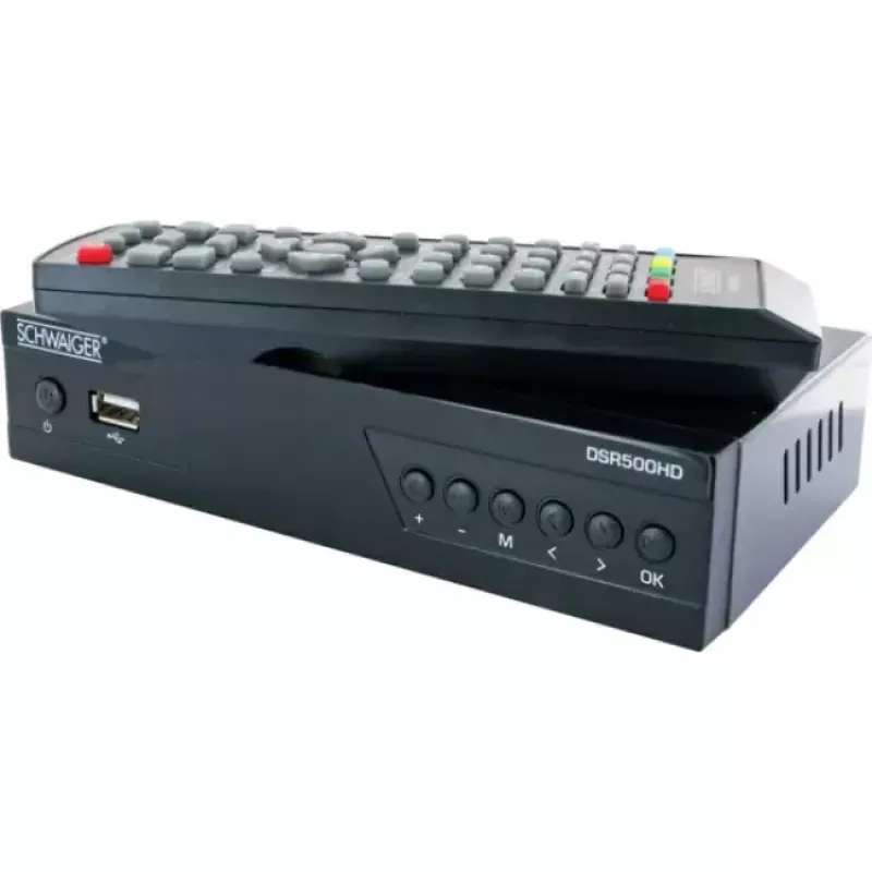 Receptor de televisión Schwaiger DSR500HD por cable Full HD Negro