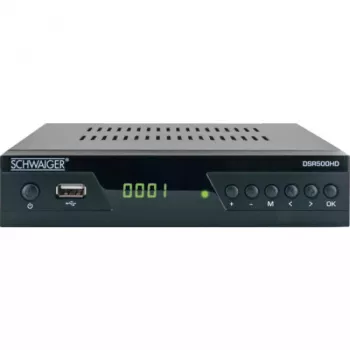 Receptor de televisión Schwaiger DSR500HD por cable Full HD Negro
