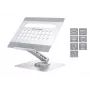 Conceptronic DONN27G, Soporte para portátil, Plata, Aluminio, 360°, USB 3.2 Gen 1 (3.1 Gen 1) Type-C, 5000 Mbit/s