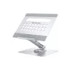 Conceptronic DONN27G, Soporte para portátil, Plata, Aluminio, 360°, USB 3.2 Gen 1 (3.1 Gen 1) Type-C, 5000 Mbit/s