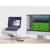 Conceptronic DONN27G, Soporte para portátil, Plata, Aluminio, 360°, USB 3.2 Gen 1 (3.1 Gen 1) Type-C, 5000 Mbit/s