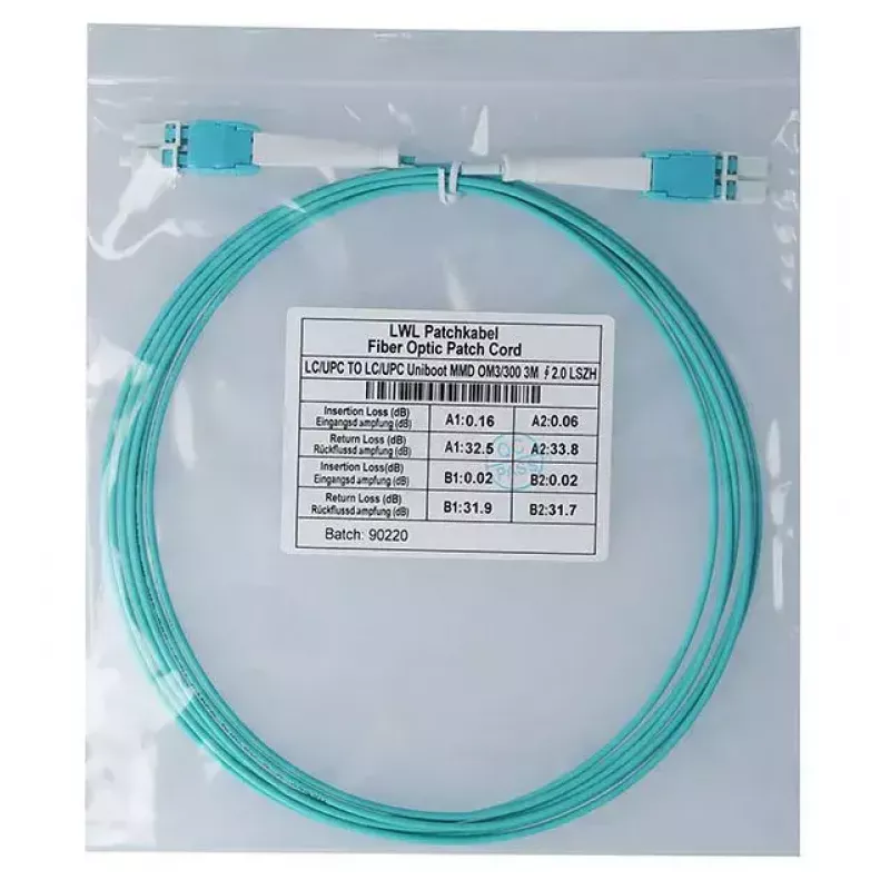 Cable de fibra óptica InfiniBand BlueOptics SFP8181EU1MK 1 m LC aqua OM3