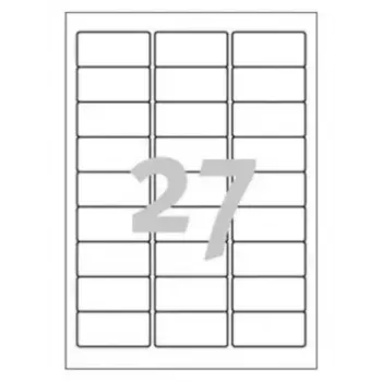 Etiquetas para impresora Avery J4792-25 blancas