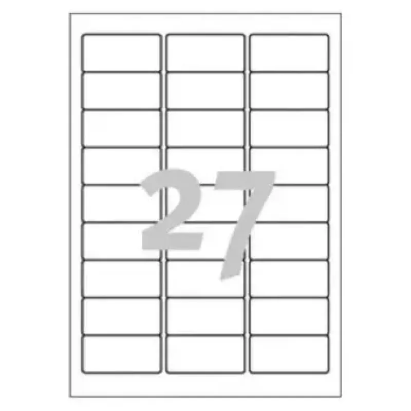 Etiquetas para impresora Avery J4792-25 blancas