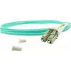 BlueOptics cable patch de fibra óptica LC-SC multimodo OM3 dúplex, LC-UPC/SC-UPC, 10 m, beige (compatible con Corning 055702T512000010M)
