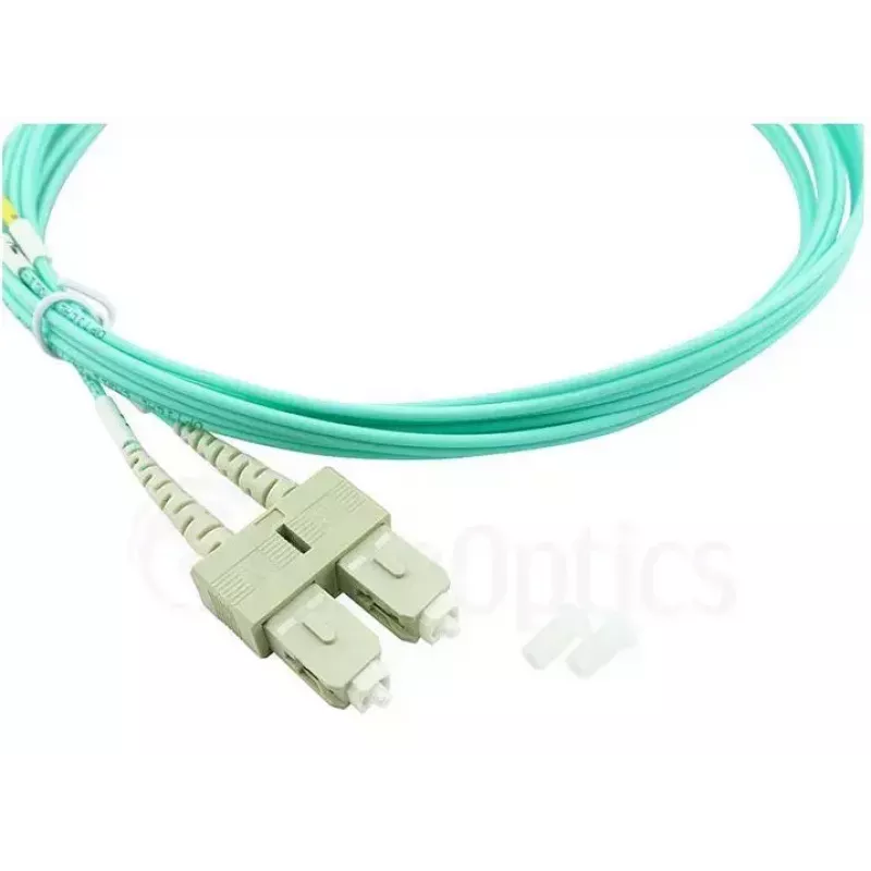 BlueOptics cable patch de fibra óptica LC-SC multimodo OM3 dúplex, LC-UPC/SC-UPC, 10 m, beige (compatible con Corning 055702T512000010M)
