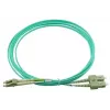 BlueOptics cable patch de fibra óptica LC-SC multimodo OM3 dúplex, LC-UPC/SC-UPC, 10 m, beige (compatible con Corning 055702T512000010M)