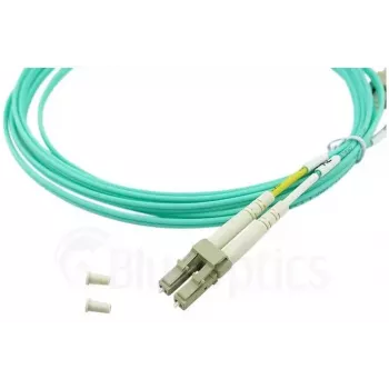 BlueOptics cable patch de fibra óptica LC-SC multimodo OM3 dúplex, LC-UPC/SC-UPC, 10 m, beige (compatible con Corning 055702T512000010M)