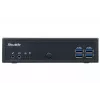Shuttle XPC sistema delgado DL3000XA, Intel N100, 8GB RAM, 128GB SSD M.2 (NVMe), 2x LAN (2x 2.5Gbit), 2xCOM, 1xHDMI, 1xDP, 1x VGA, sin ventilador, funcionamiento continuo 24/7