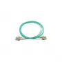 BlueOptics cable patch de fibra óptica SC-SC multimodo OM3 dúplex, SC-UPC, 15 m, beige (compatible con Corning 575702K5120000015M)