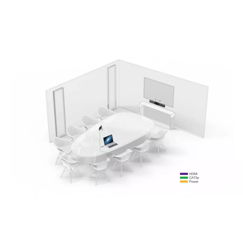 Barra de colaboración de vídeo Yealink MeetingBar A30 120° campo de visión zoom óptico 3,5x