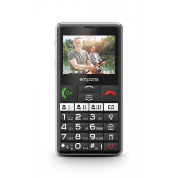 Emporia emporiaPURE-LTE 5.87 cm (2.31 pulgadas) 107 g Negro teléfono móvil para mayores