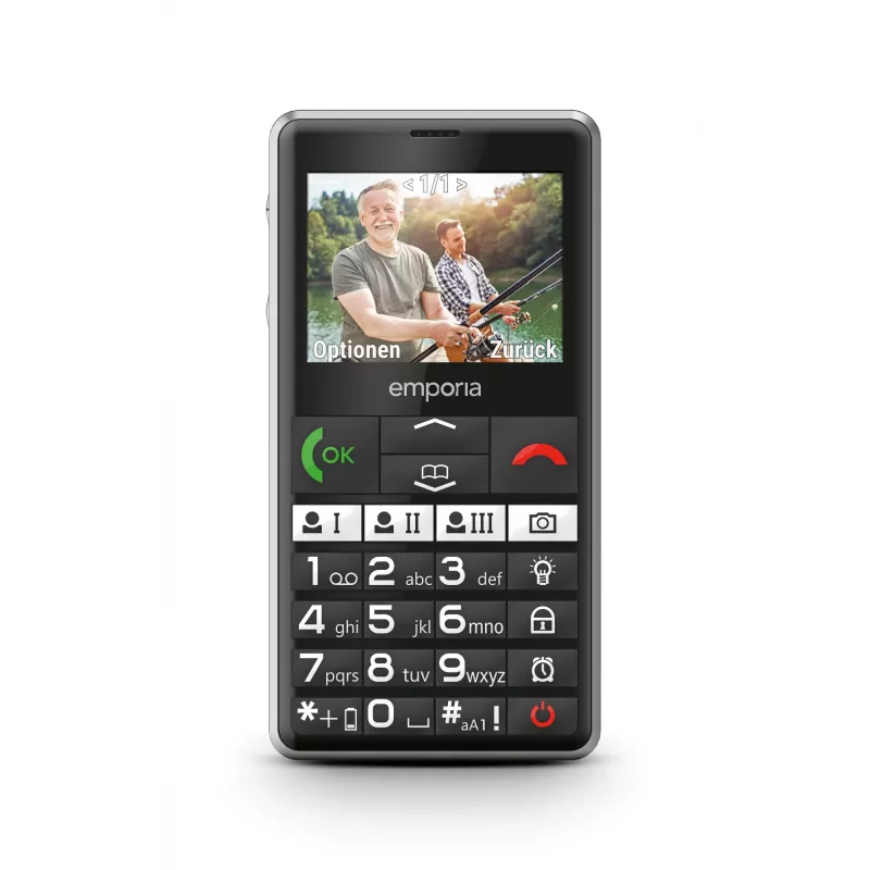 Emporia emporiaPURE-LTE 5.87 cm (2.31 pulgadas) 107 g Negro teléfono móvil para mayores