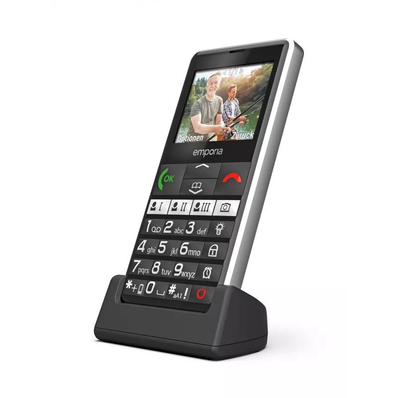 Emporia emporiaPURE-LTE 5.87 cm (2.31 pulgadas) 107 g Negro teléfono móvil para mayores