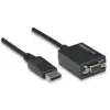Adaptador Techly DisplayPort DP a VGA M F IADAP DSP-250, 0,07 m, DisplayPort, 2 x VGA (D-Sub), macho, hembra, 1920 x 1200 píxeles