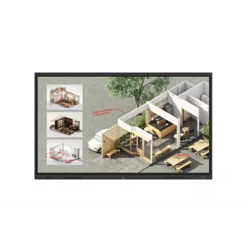 LG CreateBoard Standard pizarra interactiva 190,5 cm (75 pulgadas) 3840 x 2160 píxeles pantalla táctil negra