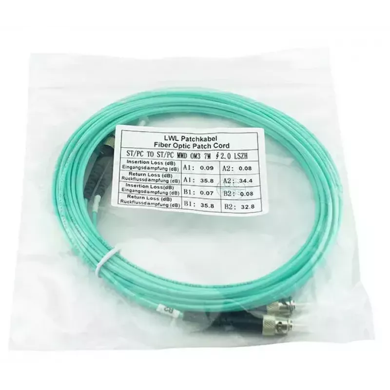 Cable de fibra óptica InfiniBand BlueOptics SFP3333EU10MK 10 m ST aguamarina