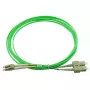 Cable de fibra óptica BlueOptics SFP3132GU3MK LC SC OM5 3 m menta