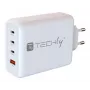 Techly IPW-PD140W-WH Cargador móvil batería externa, smartphone, tablet, universal blanco AC carga rápida interior