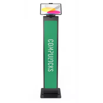 Soporte multimedia Compulocks Universal Tablet Cling Brandable de suelo negro