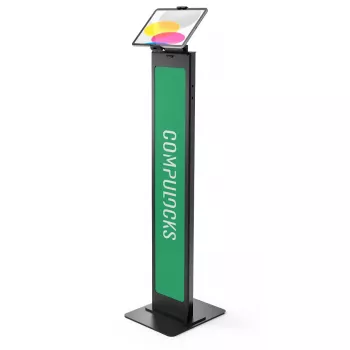 Soporte multimedia Compulocks Universal Tablet Cling Brandable de suelo negro