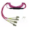 BlueOptics CBL-MPO12-4LC-OM4-10M Cable de fibra óptica InfiniBand 10 m MPO/UPC 4x LC Dúplex/UPC